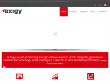 Tablet Screenshot of exigy.com